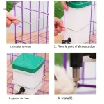Accessoire essentiel pour lapins, abreuvoir sécurisé