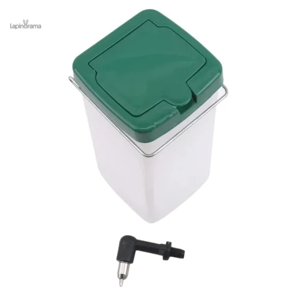 Abreuvoir compact pour lapin, parfait pour petits espaces