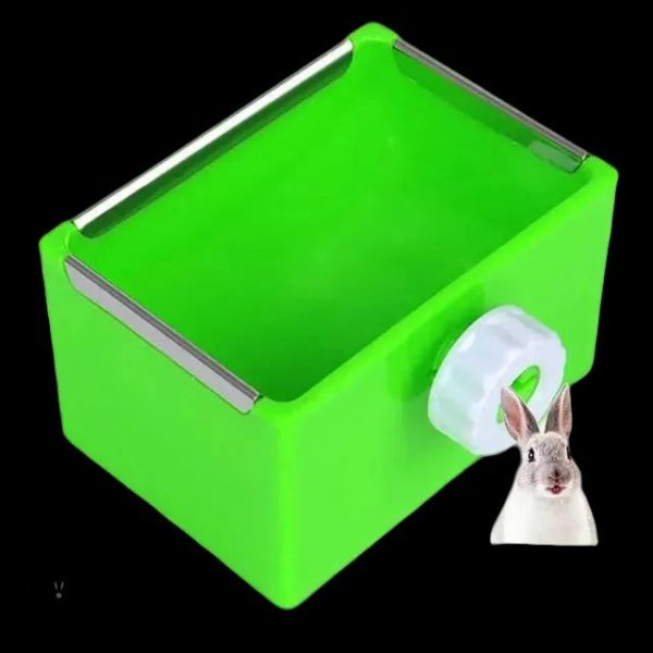 Mangeoire pour lapin en forme de bol pratique