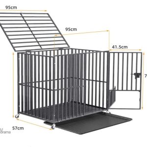 Cage pour lapin, espace de vie de 1 mètre