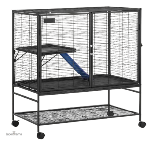 Cage Lapin 2 étages pour un habitat spacieux et confortable