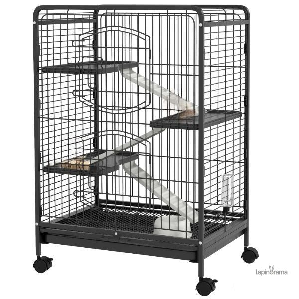 cage-lapin-3-niveau-1 Cage pour lapin 3 niveaux moderne et spacieuse