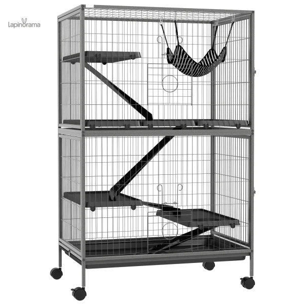 cage-lapin-4-etage-1 Cage pour lapin 4 étages spacieuse et fonctionnelle
