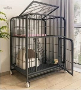 Cage spacieuse pour lapin, Duplex avec accès facile et aéré