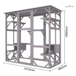 Habitat sécurisé pour lapin, finition béton