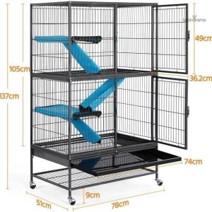 Cage spacieuse pour lapins, modèle Caesar 3