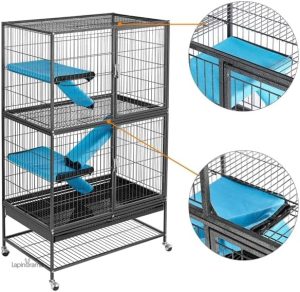 Cage pour lapins, idéale pour l'élevage et le confort