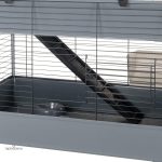 Cage à lapin fonctionnelle et pratique pour un espace de jeu