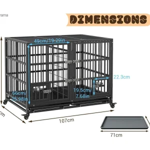 Cage lapin spacieuse avec zone de séparation