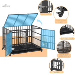 Cage adaptée aux lapins avec séparation fonctionnelle