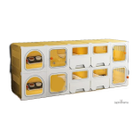 Cage pour lapins adaptée à l'élevage en intérieur ou extérieur