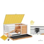 Cage lapin avec étage pour un confort optimal
