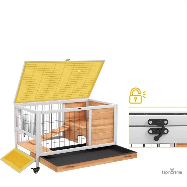 Cage lapin avec étage pour un confort optimal
