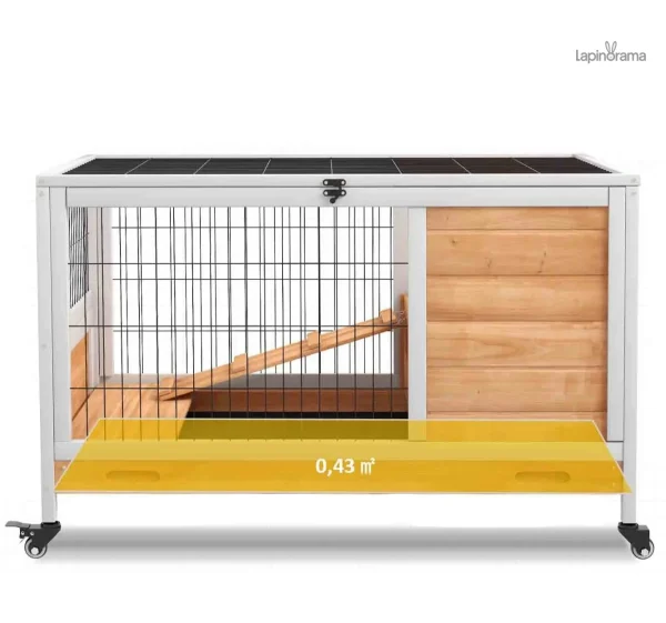 Cage lapin étage, idéal pour l'aménagement intérieur
