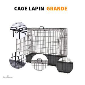 Cage spacieuse pour lapin, confort optimal