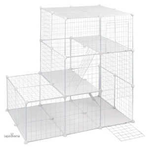 Cage lapin fait maison, design pratique et accueillant