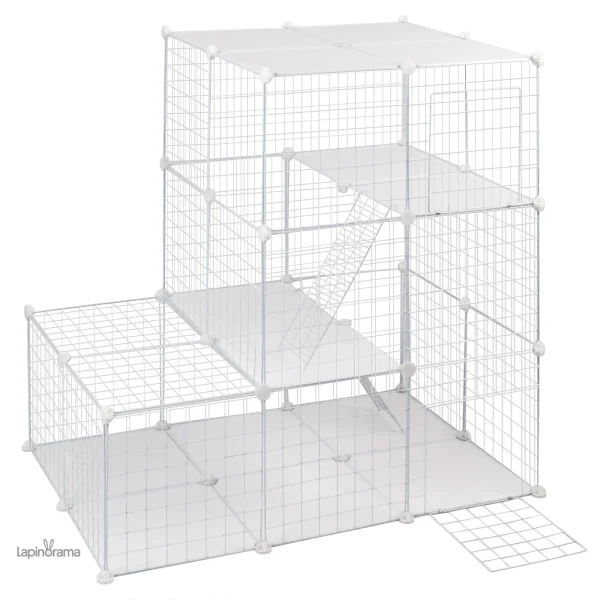 Cage lapin fait maison, design pratique et accueillant