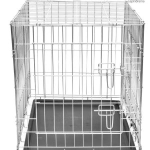 Cage pour lapin en acier, espace sécurisé et confortable