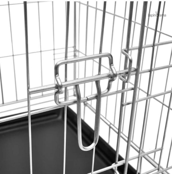 Cage adaptée aux lapins, design spacieux et pratique