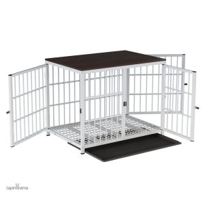 Cage pour lapin avec meuble intégré