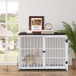 Cage lapin pratique avec espace de rangement