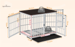 Cage combinée pour lapins et rangement efficace