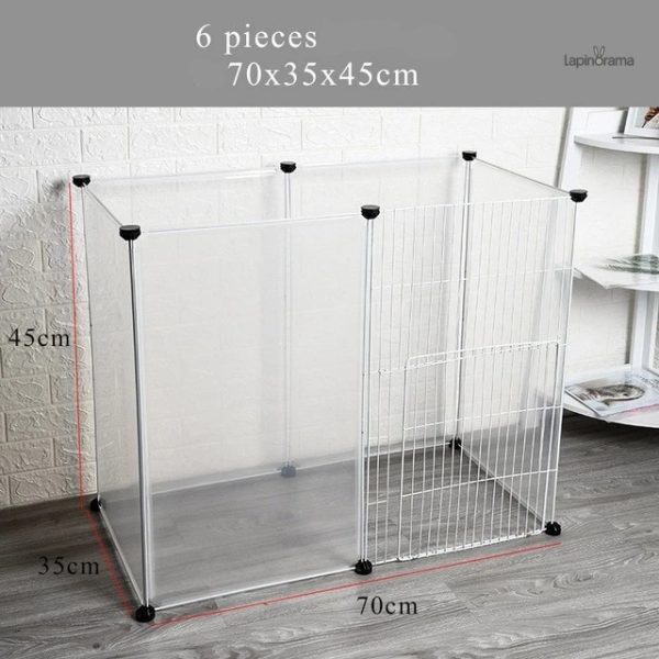 Cage pour lapin avec design modulable