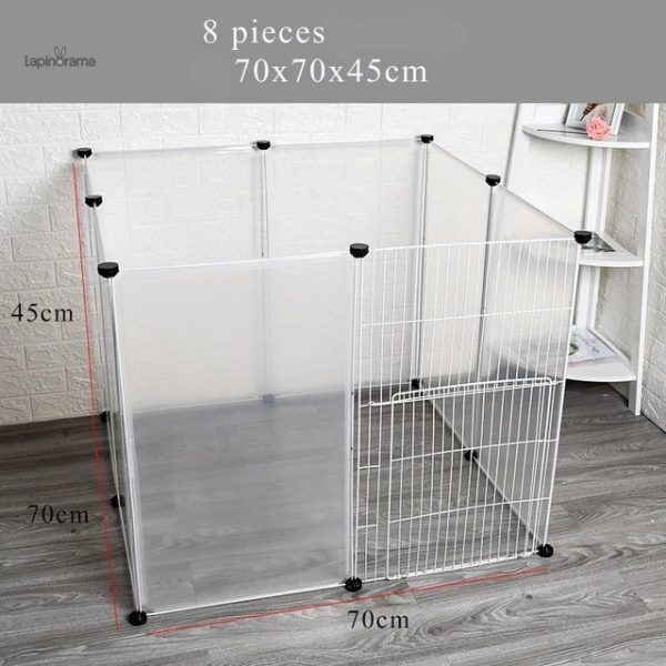 Cube pour lapin, espace de vie flexible