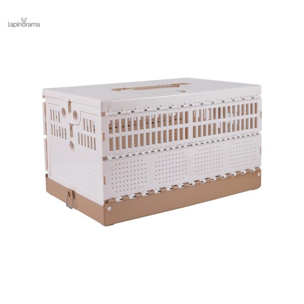 Cage spacieuse pour lapin nain, facile à nettoyer
