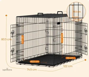 Cage lapin nain, idéale pour l'intérieur, design pratique