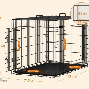 Cage lapin nain, idéale pour l'intérieur, design pratique