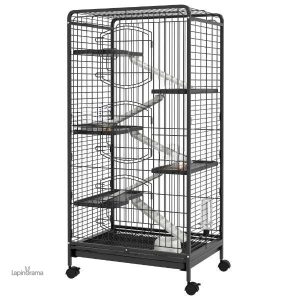 Cage à lapin 6 étages, idéale pour un habitat spacieux