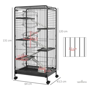 Cage à lapin multi-niveaux pour un confort optimal