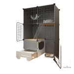Cage Lapin superposable pour un espace optimisé