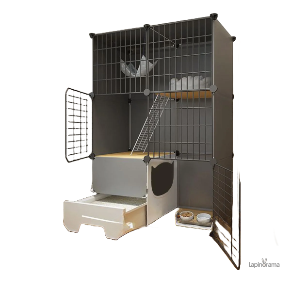 cage-lapin-superposable-1 Cage Lapin superposable pour un espace optimisé