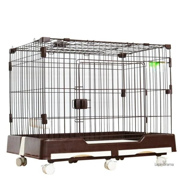 cage-lapin-tiroir-1 Cage pour lapin avec tiroir intégré