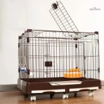 Cage confortable pour lapin avec espace de vie
