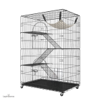 Cage à lapin 3 étages spacieuse et pratique