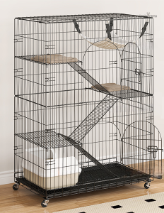 Cage lapin multi-niveaux pour un habitat enrichi