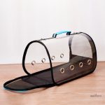 Cage pour lapin avec parois en vitre transparente