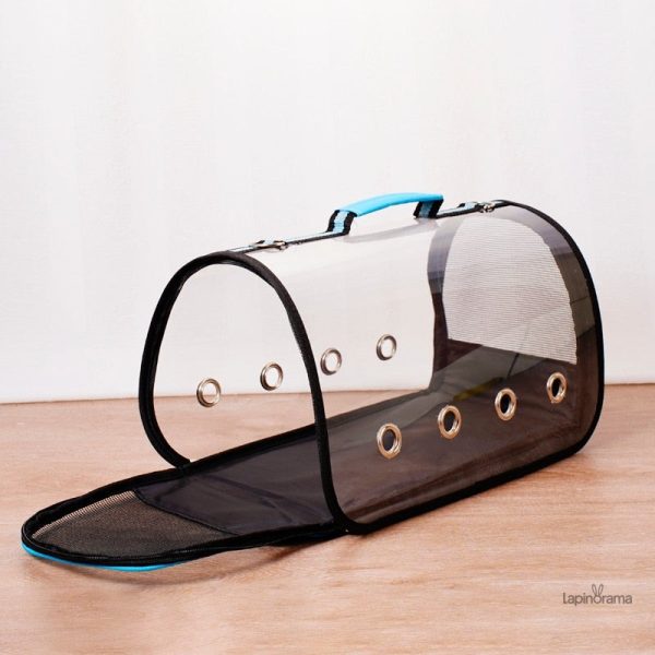 Cage pour lapin avec parois en vitre transparente
