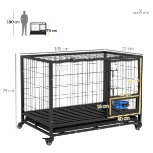 Cage adaptée pour lapins nains, idéale pour leur bien-être