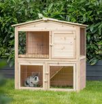 Clapier pour lapins avec accès extérieur et intérieur