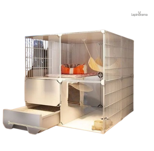 clapier-4-lapin-1 Clapier pour 4 lapins, espace de vie sécurisé et confortable