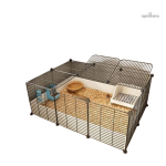 Clapier-enclos pour lapin, espace sécurisé et confortable