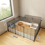 Clapier pour lapin avec enclos intégré