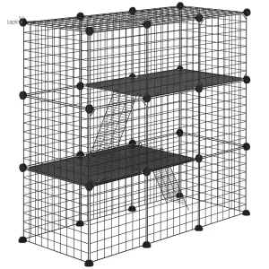 Clapier Lapin modulable avec 9 cases pour petits animaux