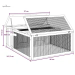 Clapier lapin en bois, design pratique et fonctionnel