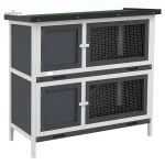 Clapier Lapin Double Extérieur pour un espace de vie confortable