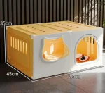 Clapier pour lapins, construction en plastique robuste